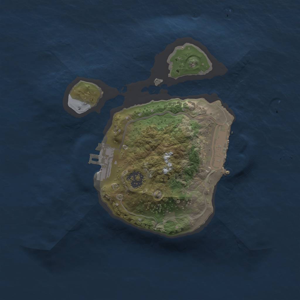 Rust Map: Procedural Map, Size: 1800, Seed: 100, 5 Monuments