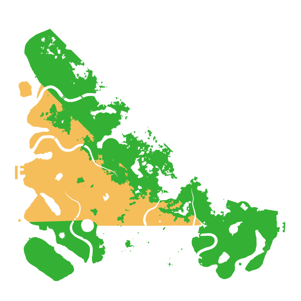 Biome Rust Map: Procedural Map, Size: 4500, Seed: 32165464