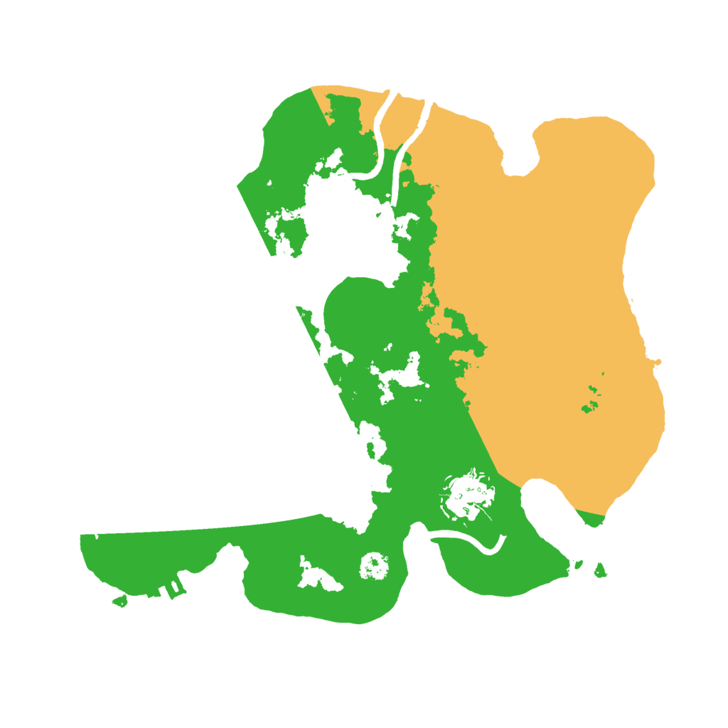 Biome Rust Map: Procedural Map, Size: 2600, Seed: 682983502