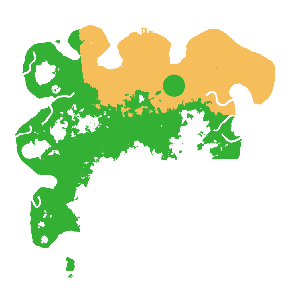 Biome Rust Map: Procedural Map, Size: 3500, Seed: 504678128
