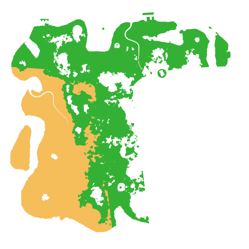 Biome Rust Map: Procedural Map, Size: 4500, Seed: 665784