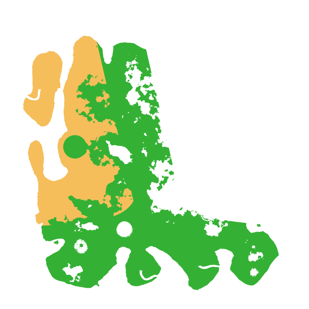 Biome Rust Map: Procedural Map, Size: 3500, Seed: 10261