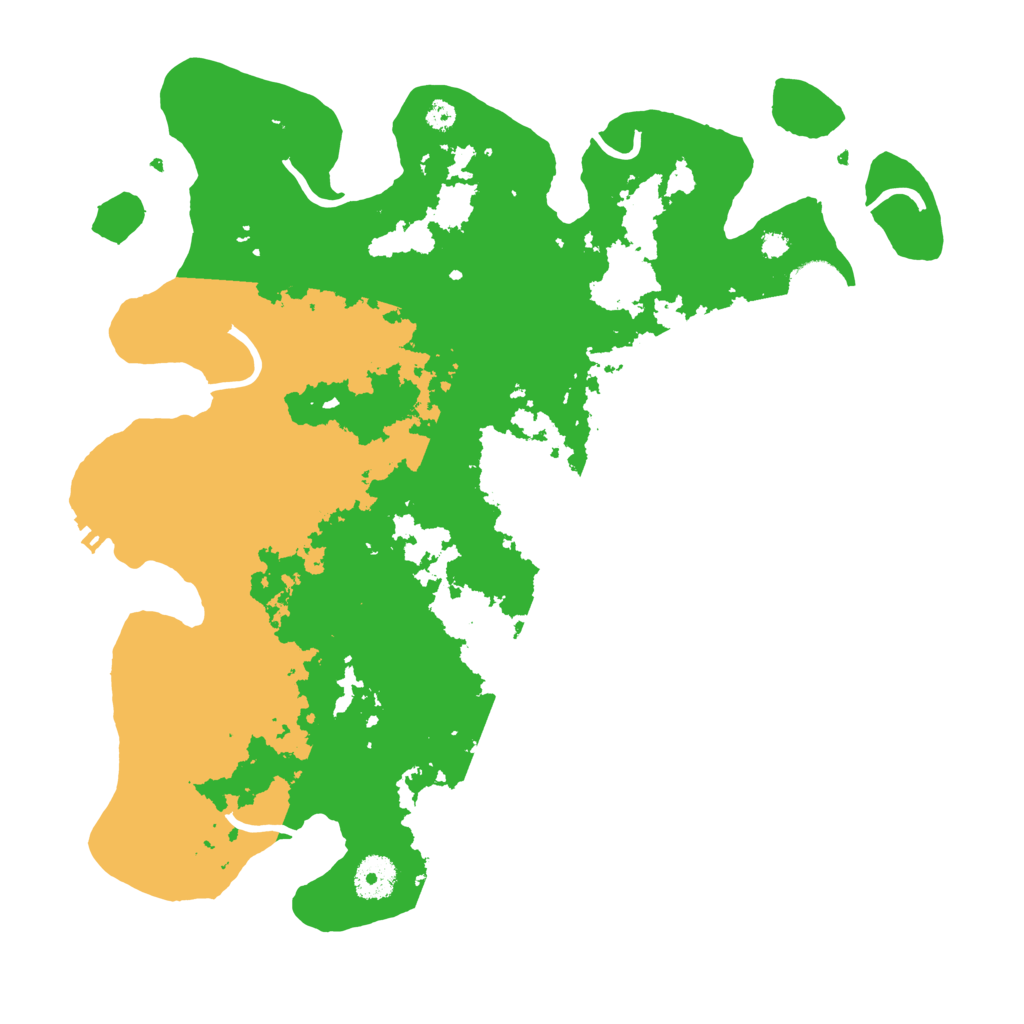 Biome Rust Map: Procedural Map, Size: 3600, Seed: 2053638517