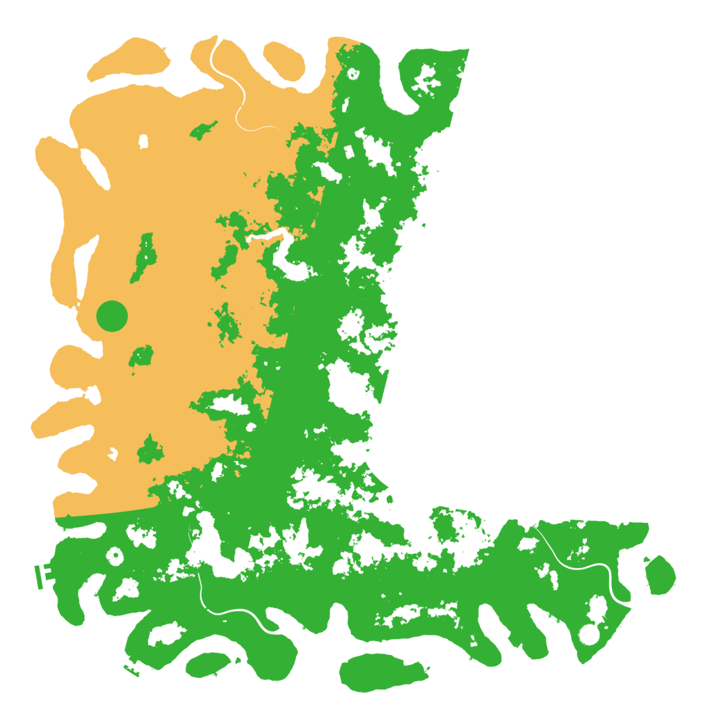 Biome Rust Map: Procedural Map, Size: 6000, Seed: 21542