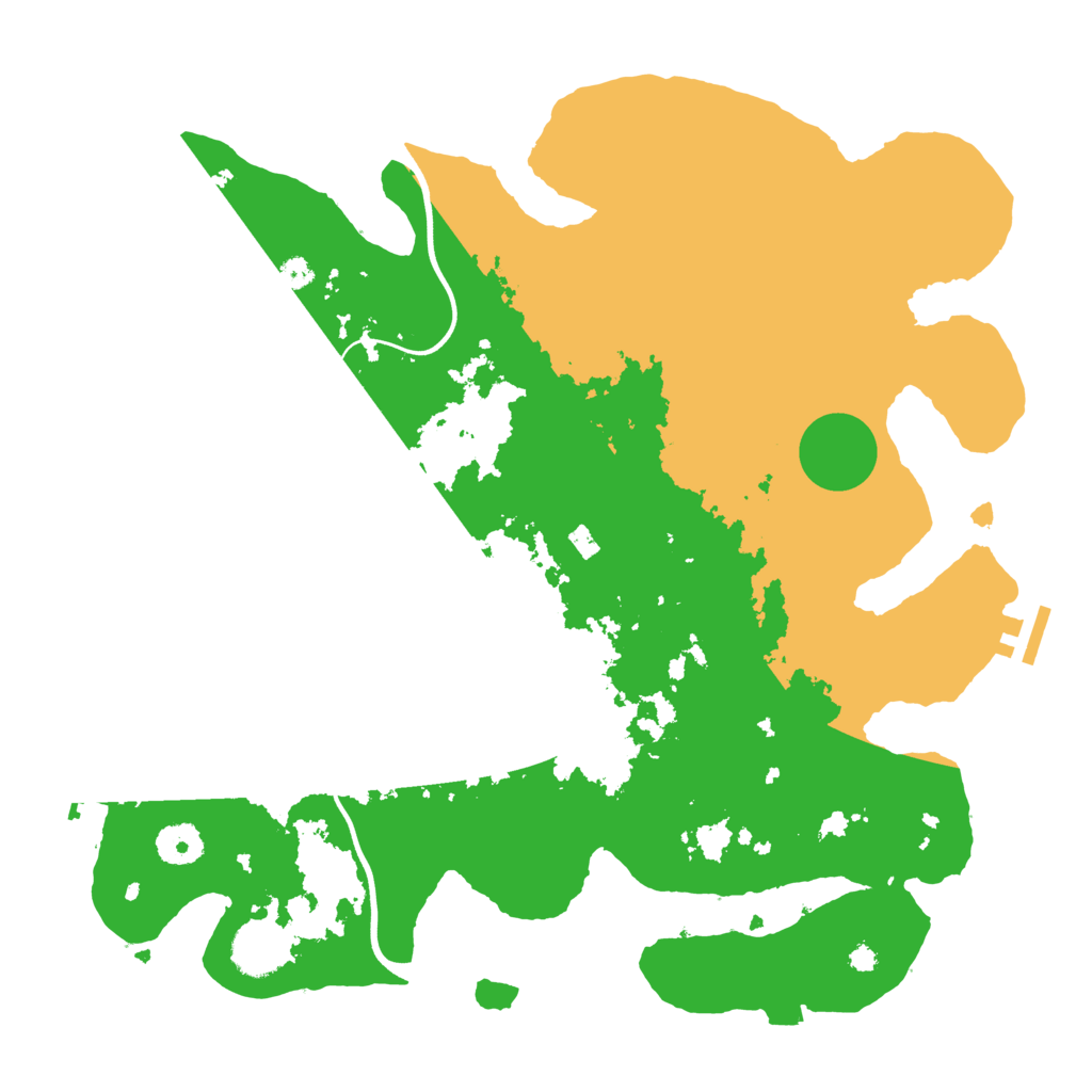 Biome Rust Map: Procedural Map, Size: 3700, Seed: 8780