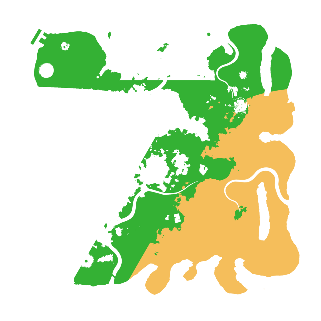 Biome Rust Map: Procedural Map, Size: 3850, Seed: 1232187961