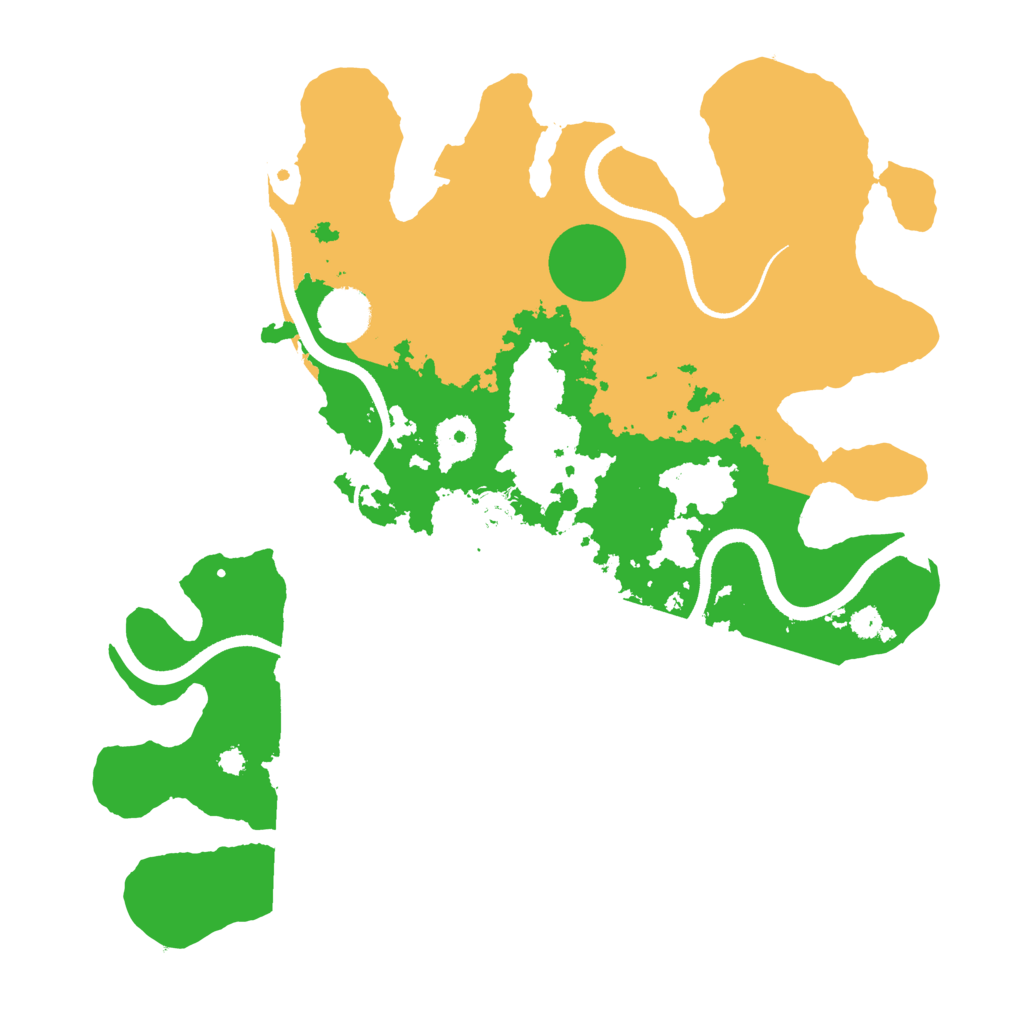 Biome Rust Map: Procedural Map, Size: 3500, Seed: 574181167