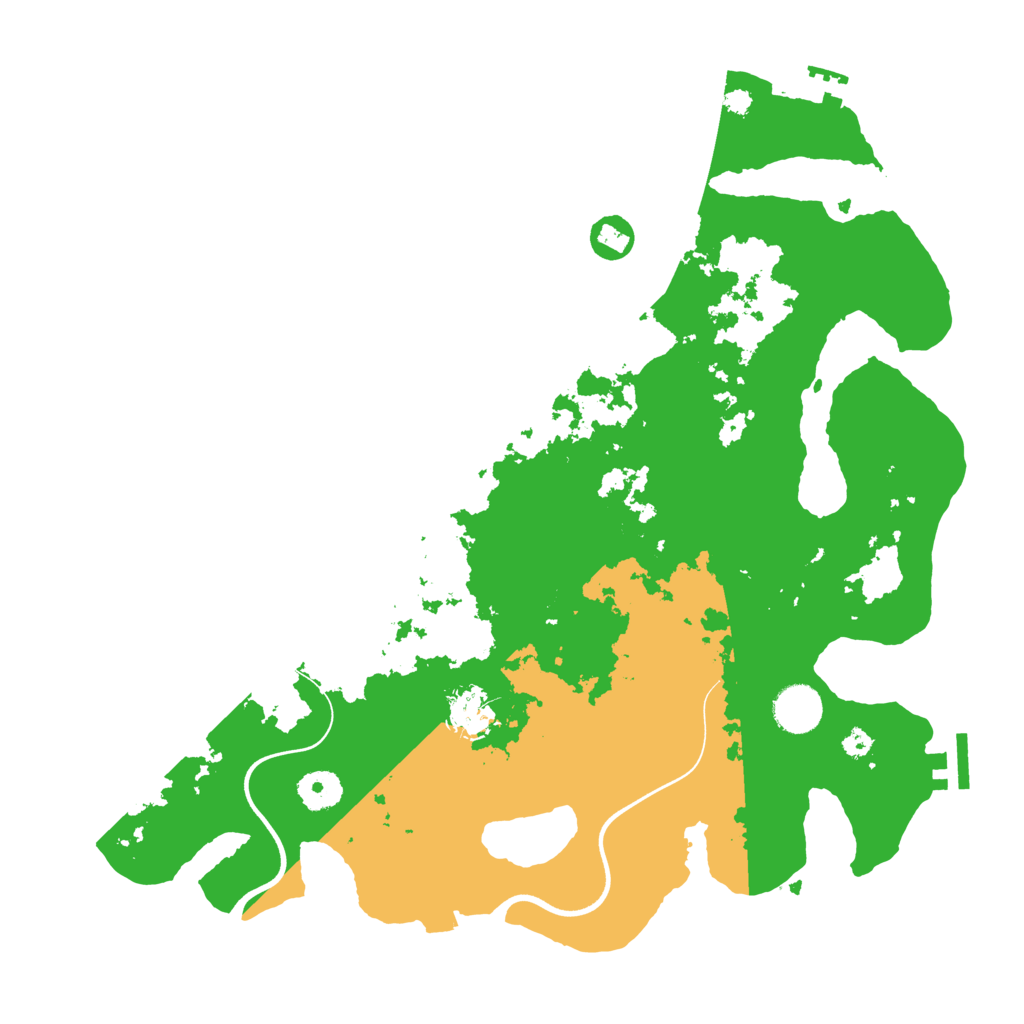 Biome Rust Map: Procedural Map, Size: 3700, Seed: 200660877