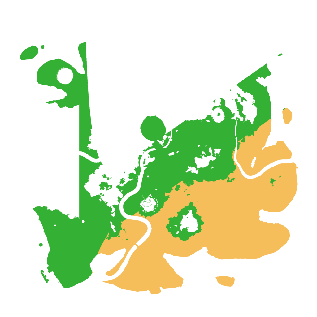 Biome Rust Map: Procedural Map, Size: 3500, Seed: 3702