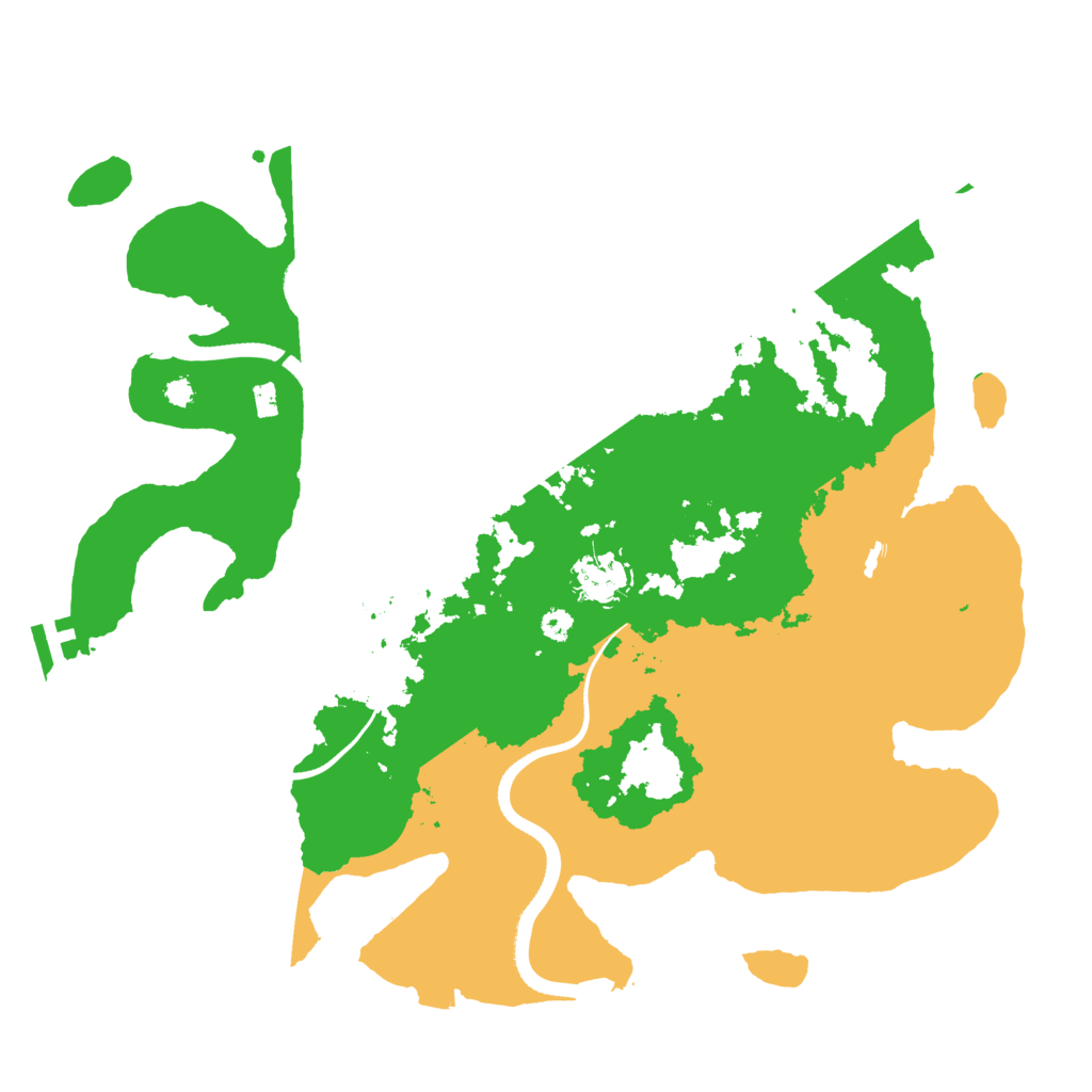 Biome Rust Map: Procedural Map, Size: 3500, Seed: 3702