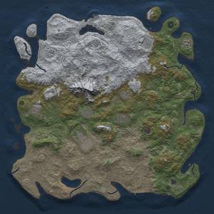 Thumbnail Rust Map: Procedural Map, Size: 5000, Seed: 376348582, 19 Monuments