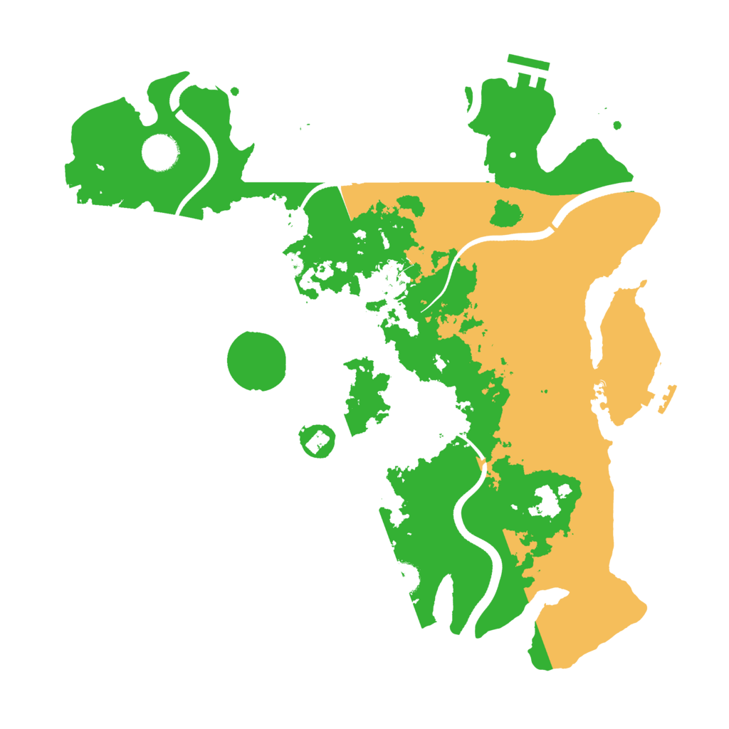 Biome Rust Map: Procedural Map, Size: 3500, Seed: 88484884