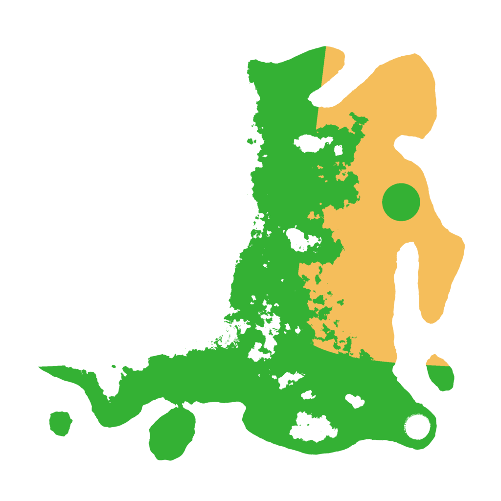 Biome Rust Map: Barren, Size: 3500, Seed: 20540864