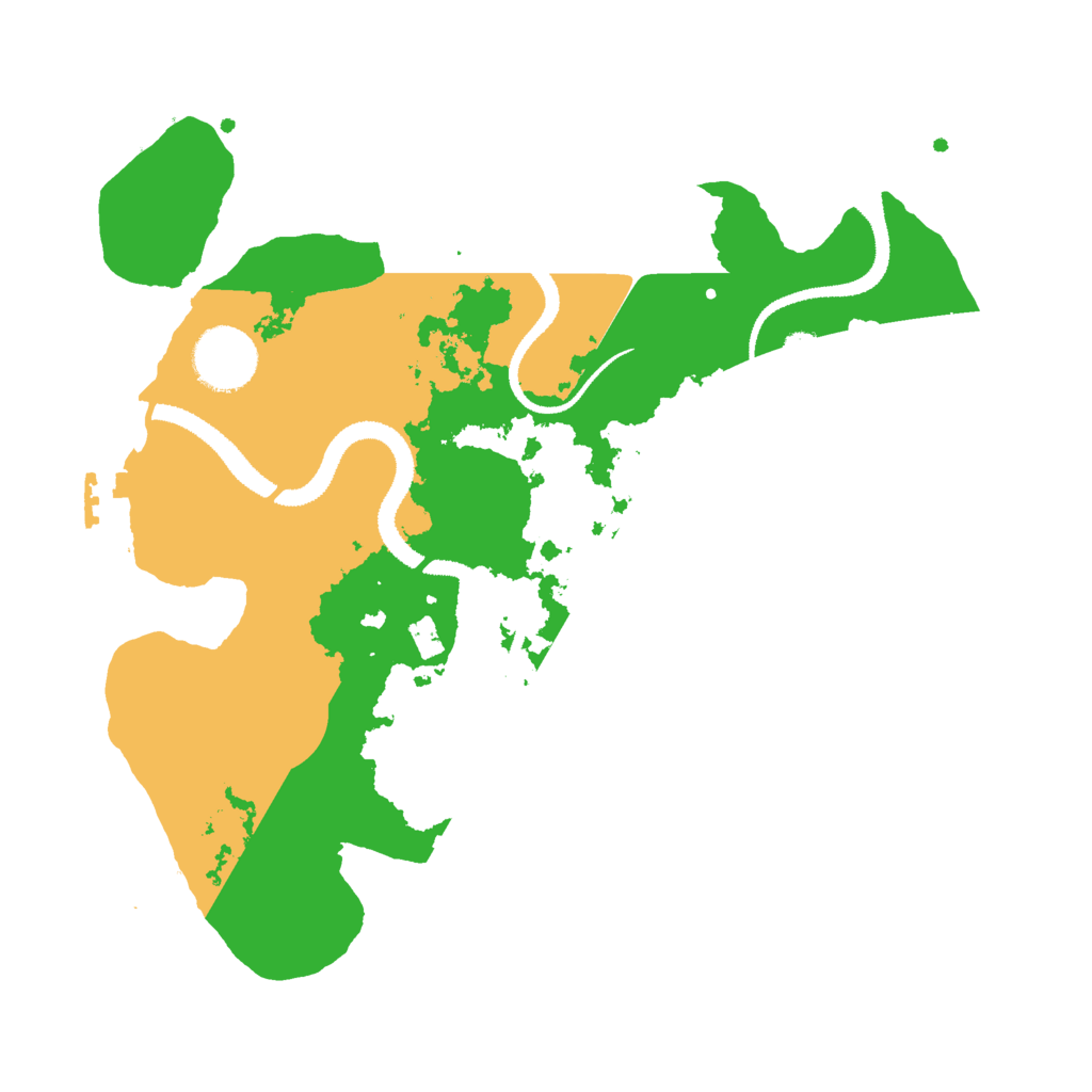 Biome Rust Map: Procedural Map, Size: 3000, Seed: 208728957