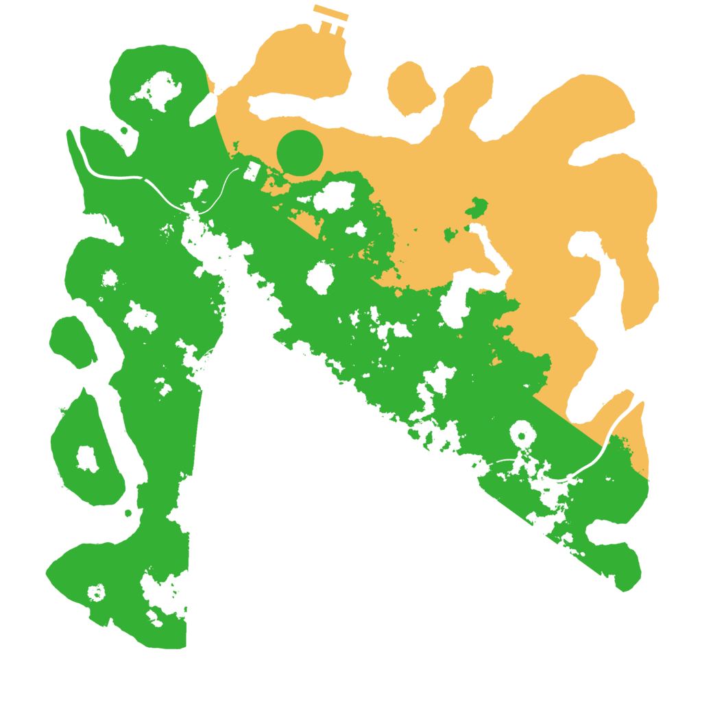 Biome Rust Map: Procedural Map, Size: 4000, Seed: 1616