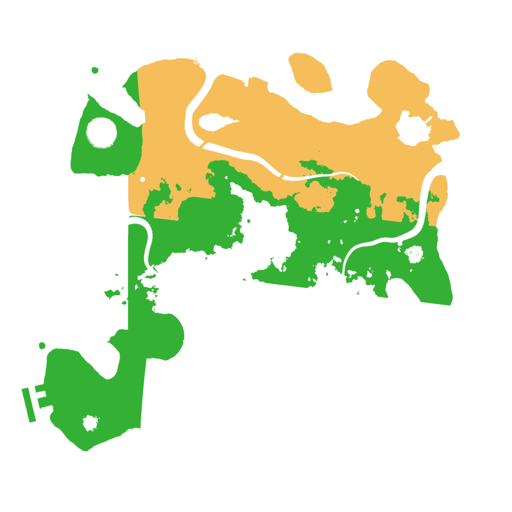 Biome Rust Map: Procedural Map, Size: 3000, Seed: 10076