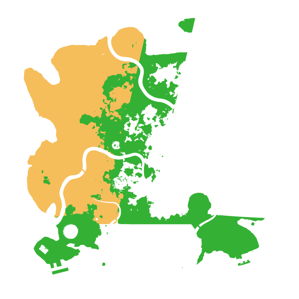 Biome Rust Map: Procedural Map, Size: 3650, Seed: 1841200553