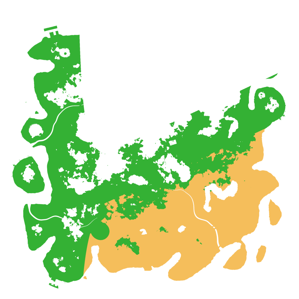 Biome Rust Map: Procedural Map, Size: 4500, Seed: 4158
