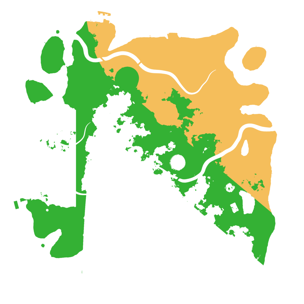 Biome Rust Map: Procedural Map, Size: 3500, Seed: 382912384