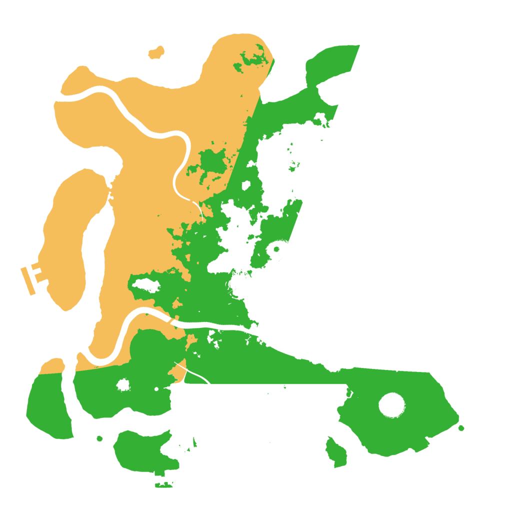 Biome Rust Map: Procedural Map, Size: 3600, Seed: 7991419