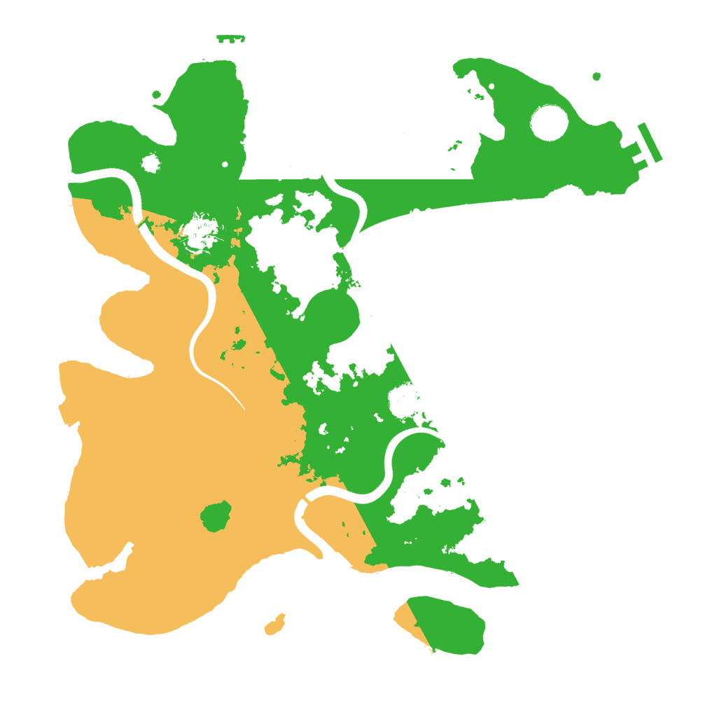 Biome Rust Map: Procedural Map, Size: 3500, Seed: 1382307020
