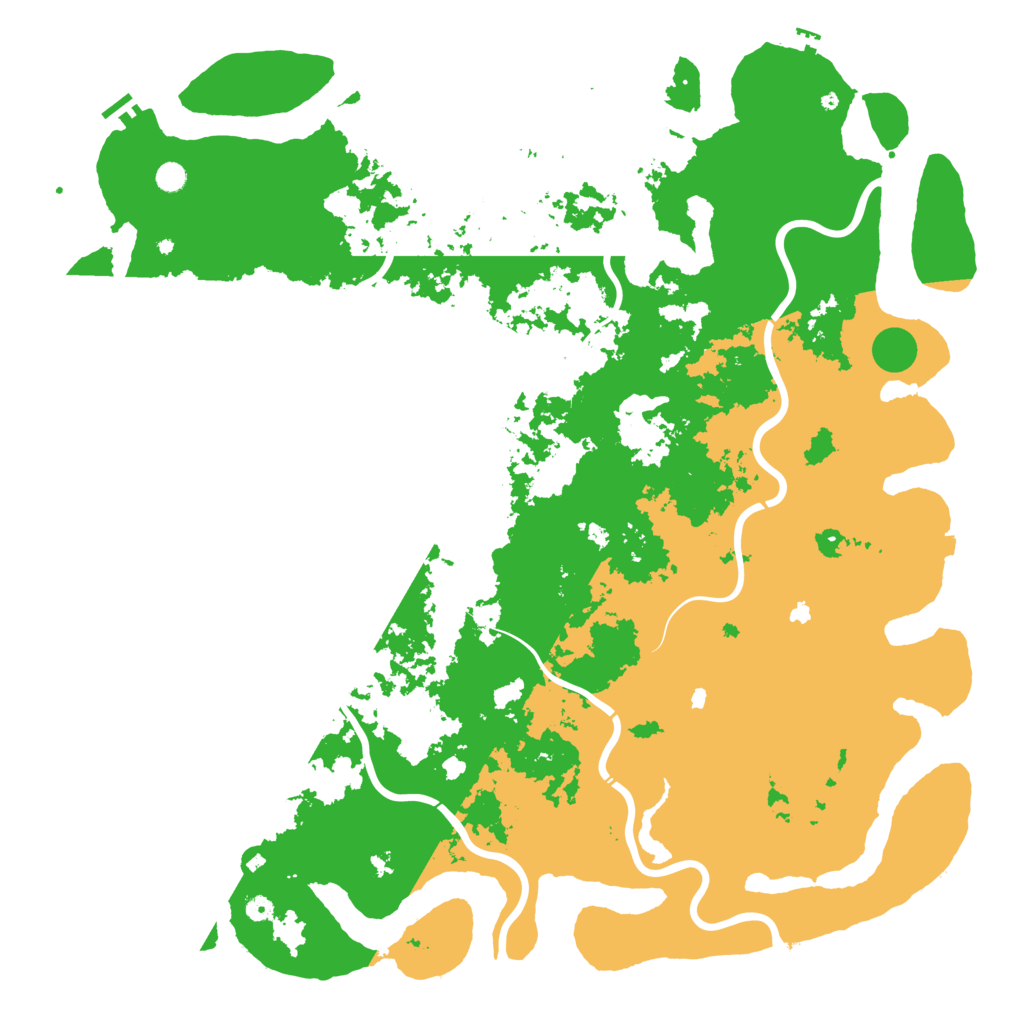 Biome Rust Map: Procedural Map, Size: 6000, Seed: 6699386