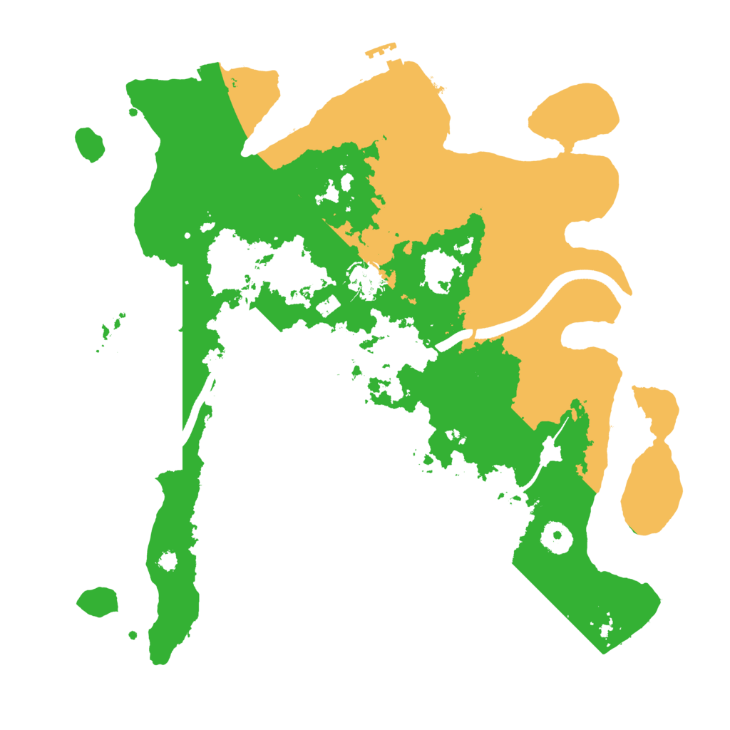 Biome Rust Map: Procedural Map, Size: 3500, Seed: 2011982456