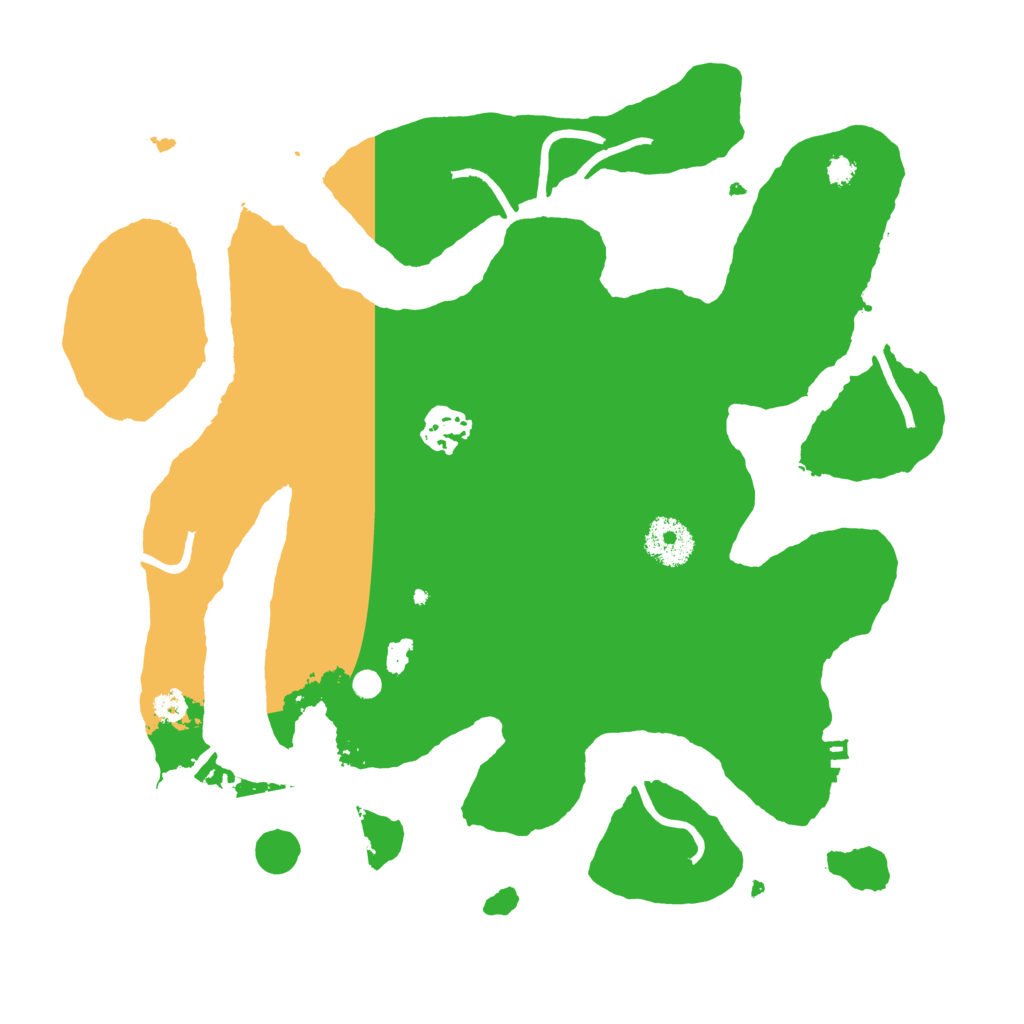 Biome Rust Map: Procedural Map, Size: 3200, Seed: 18484