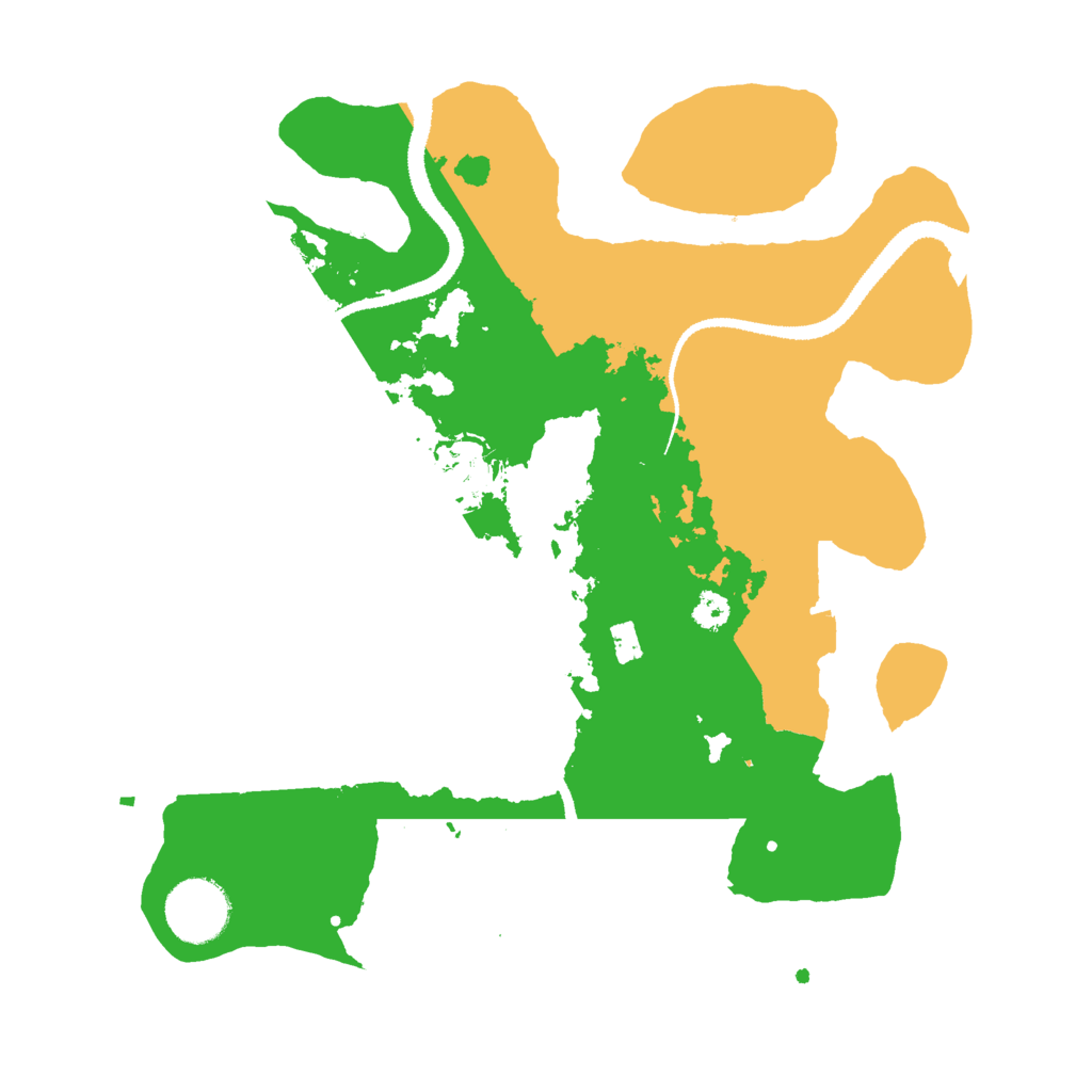 Biome Rust Map: Procedural Map, Size: 3000, Seed: 647271677