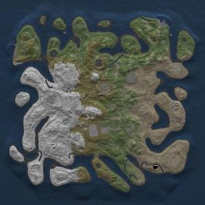 Thumbnail Rust Map: Procedural Map, Size: 4250, Seed: 68045961, 17 Monuments