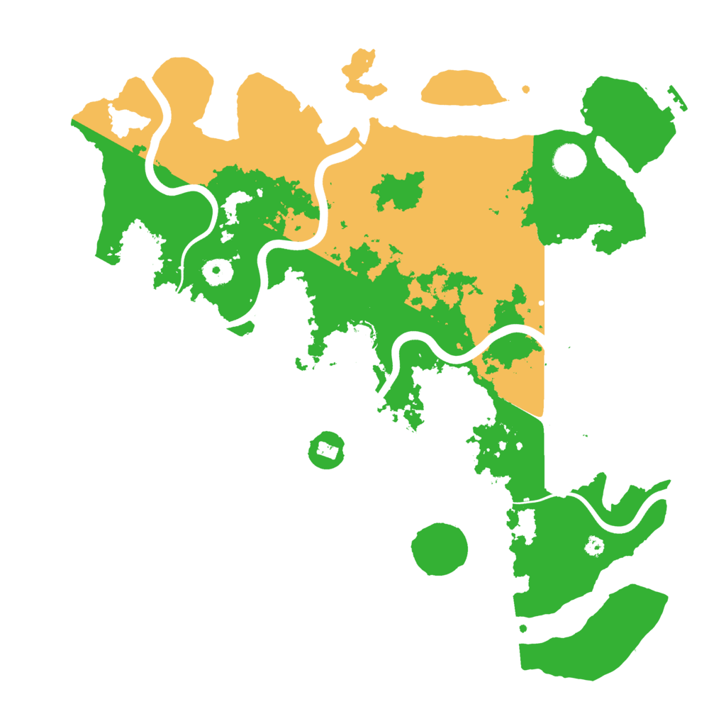 Biome Rust Map: Procedural Map, Size: 3800, Seed: 1345744