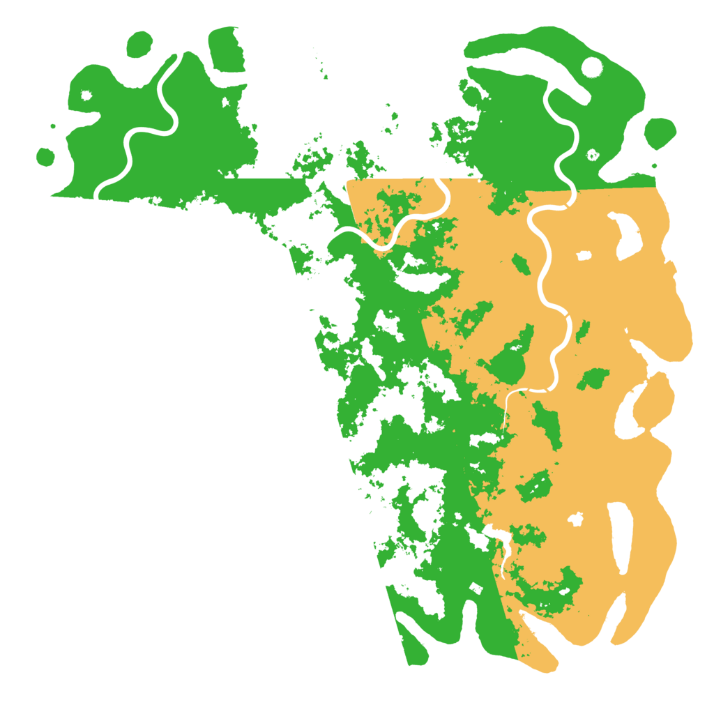 Biome Rust Map: Procedural Map, Size: 6000, Seed: 713599421