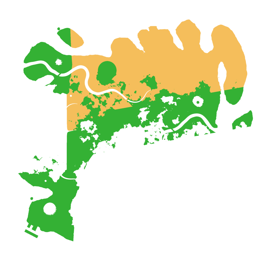 Biome Rust Map: Procedural Map, Size: 3800, Seed: 21001688