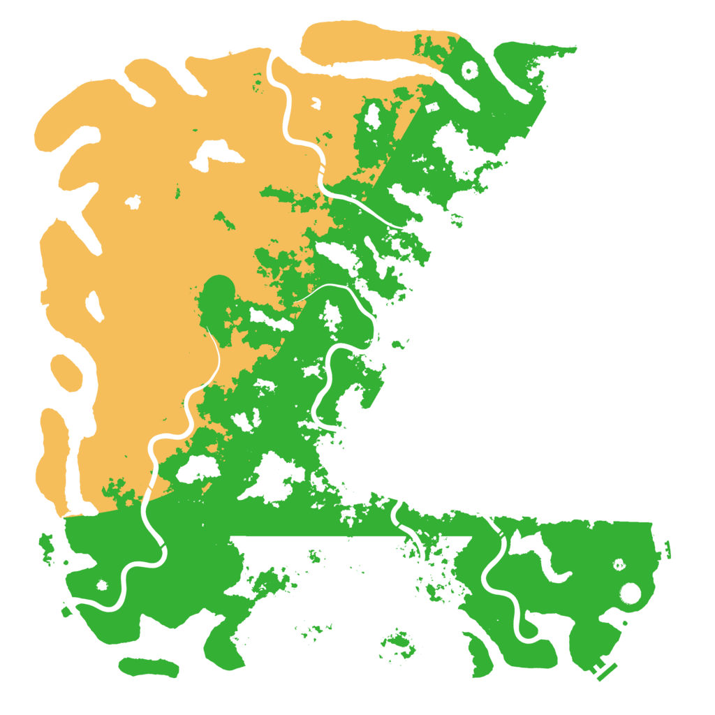 Biome Rust Map: Procedural Map, Size: 6000, Seed: 38623729
