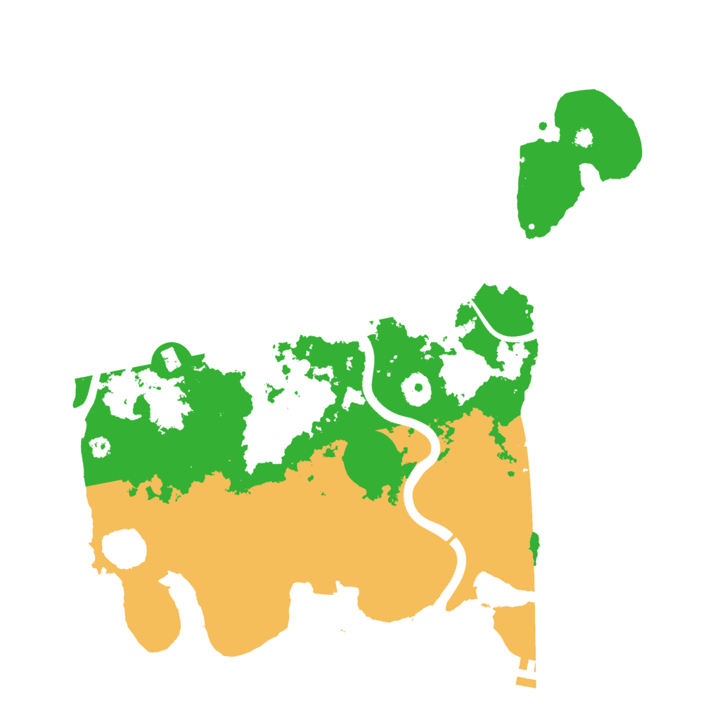 Biome Rust Map: Procedural Map, Size: 3500, Seed: 325467234