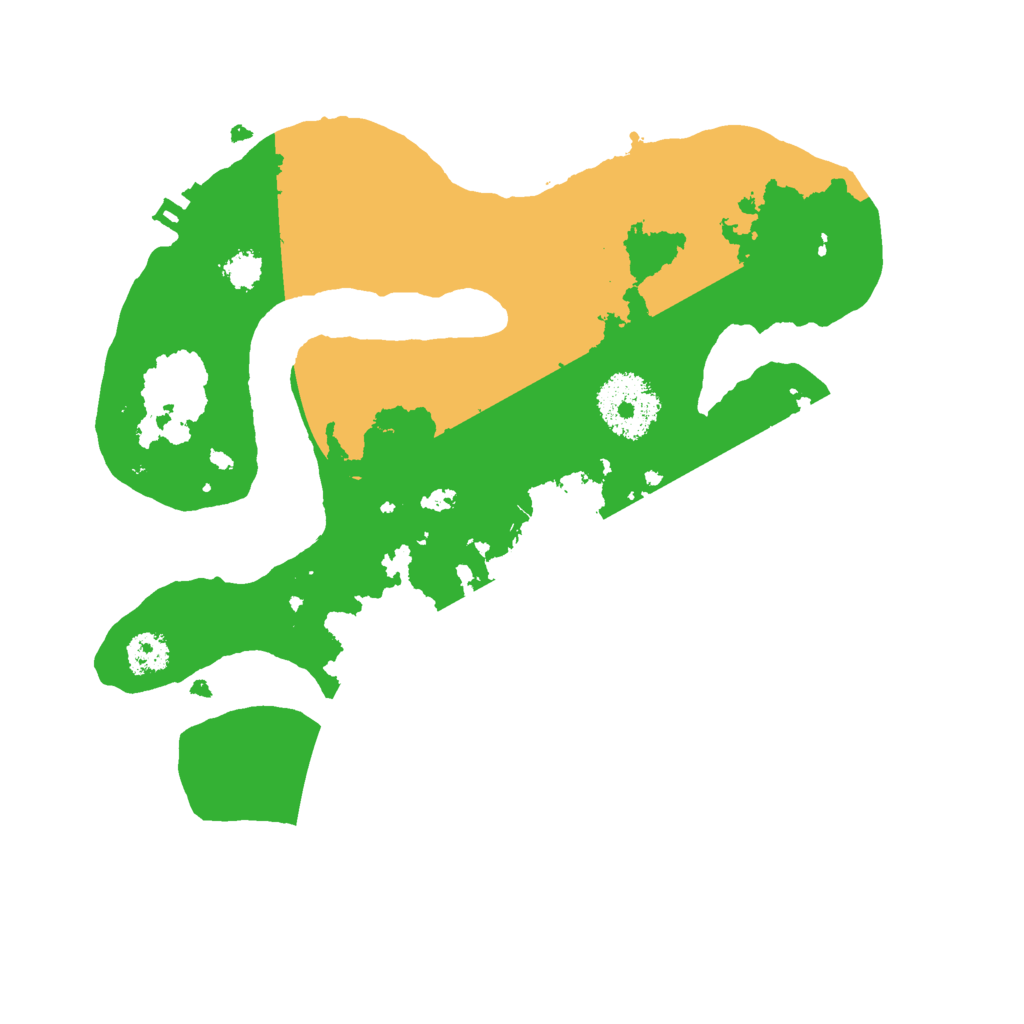 Biome Rust Map: Procedural Map, Size: 2500, Seed: 1133664345