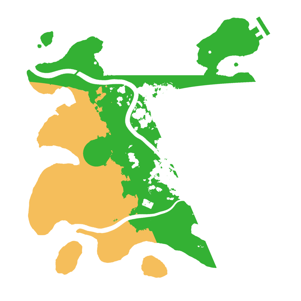 Biome Rust Map: Procedural Map, Size: 3000, Seed: 2005586458