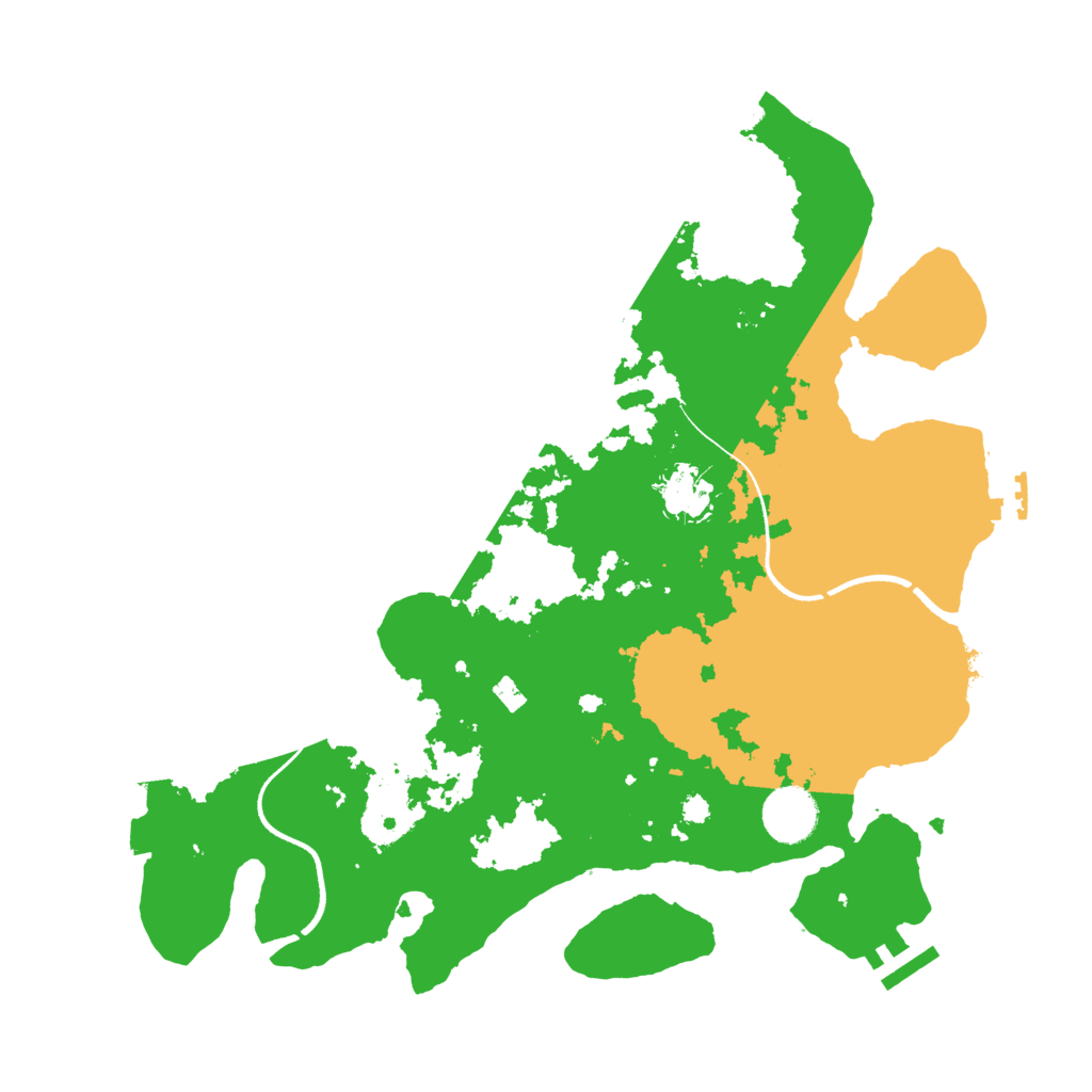 Biome Rust Map: Procedural Map, Size: 3500, Seed: 1112852827