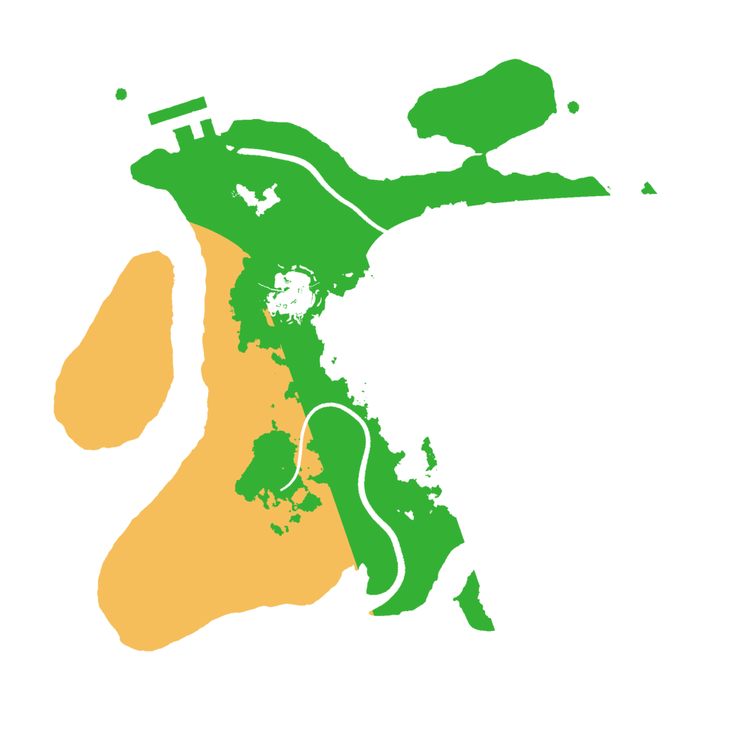 Biome Rust Map: Procedural Map, Size: 2500, Seed: 513582502