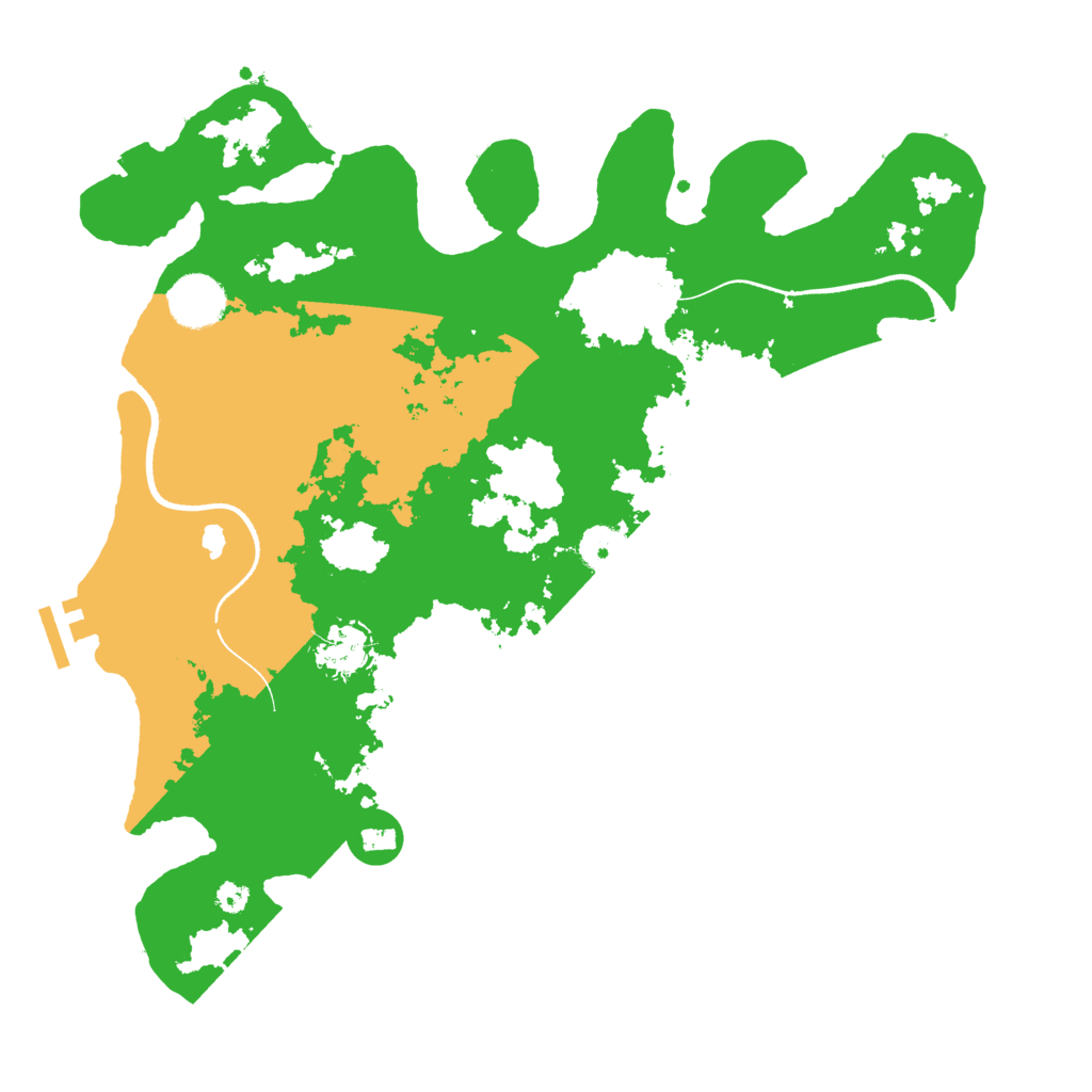 Biome Rust Map: Procedural Map, Size: 3500, Seed: 15153