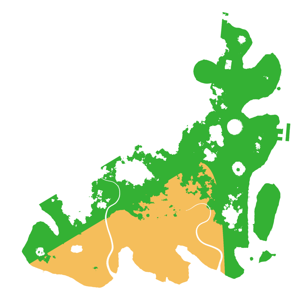 Biome Rust Map: Procedural Map, Size: 3500, Seed: 546534534