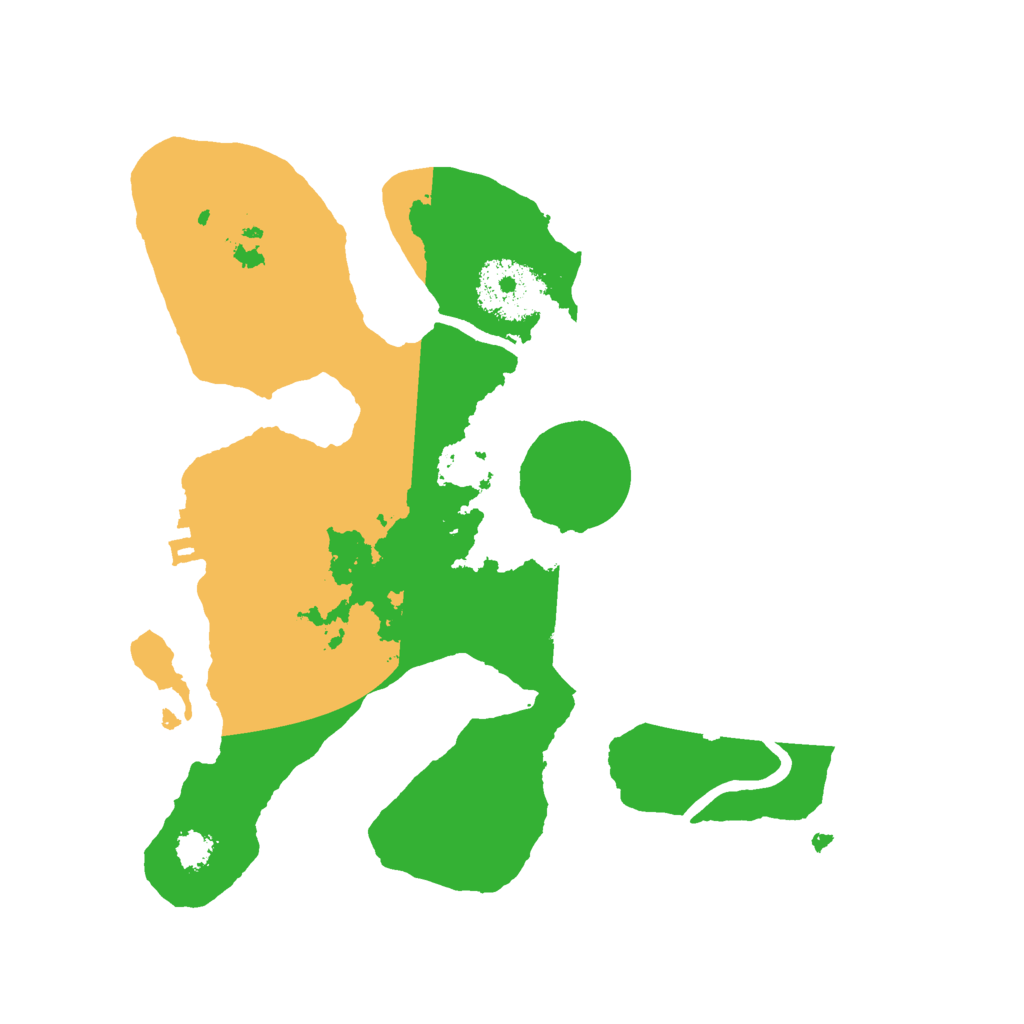 Biome Rust Map: Procedural Map, Size: 2500, Seed: 1231354