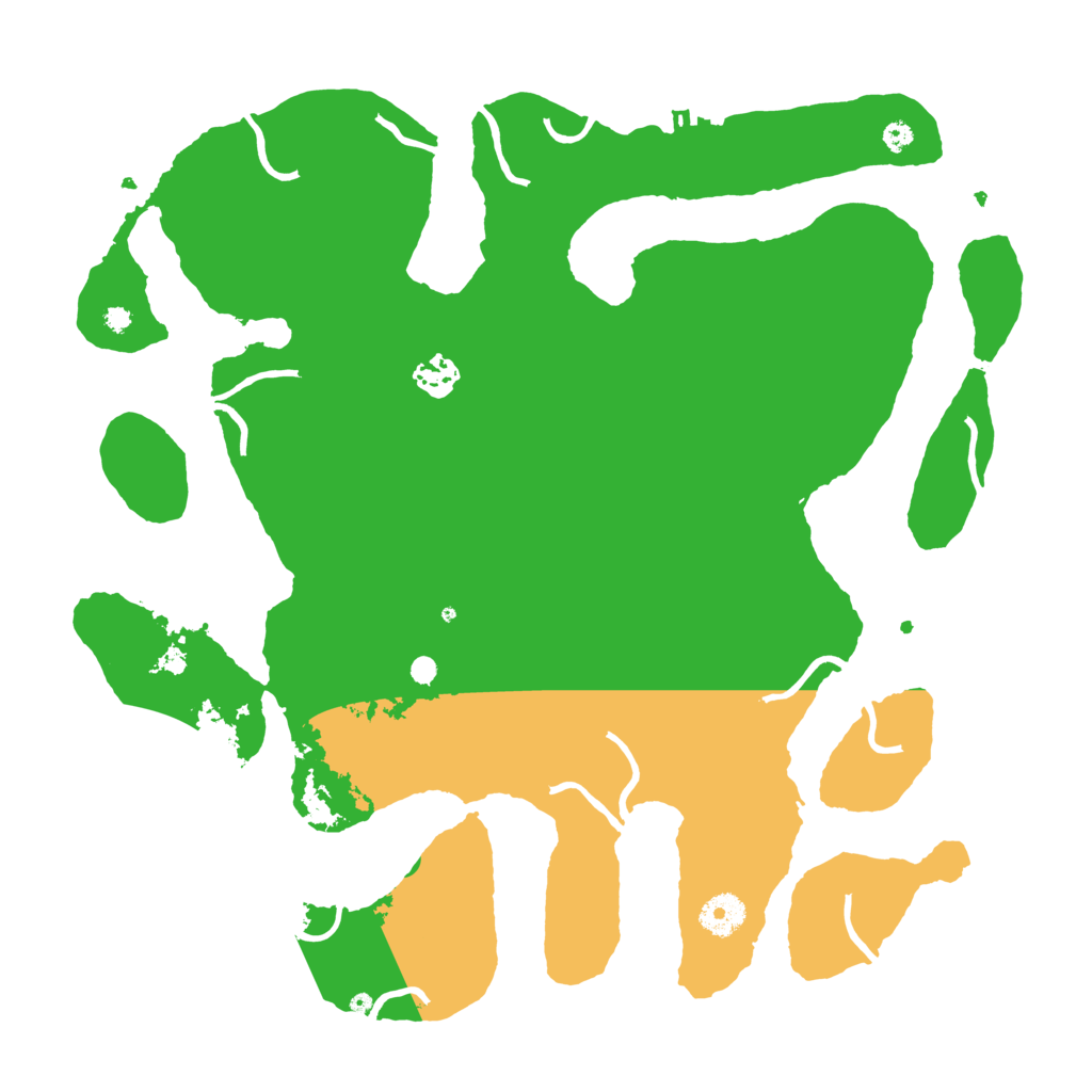 Biome Rust Map: Procedural Map, Size: 3800, Seed: 5948882