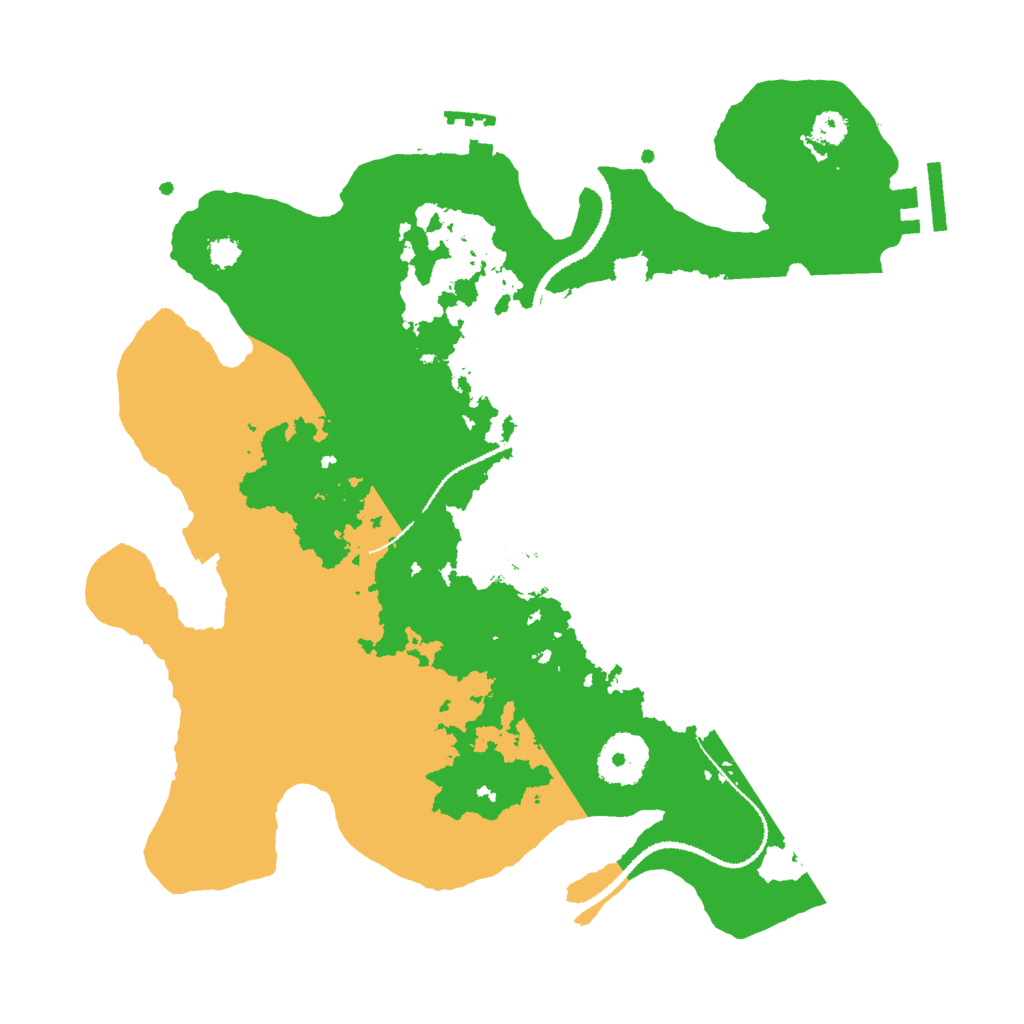Biome Rust Map: Procedural Map, Size: 3000, Seed: 129334911