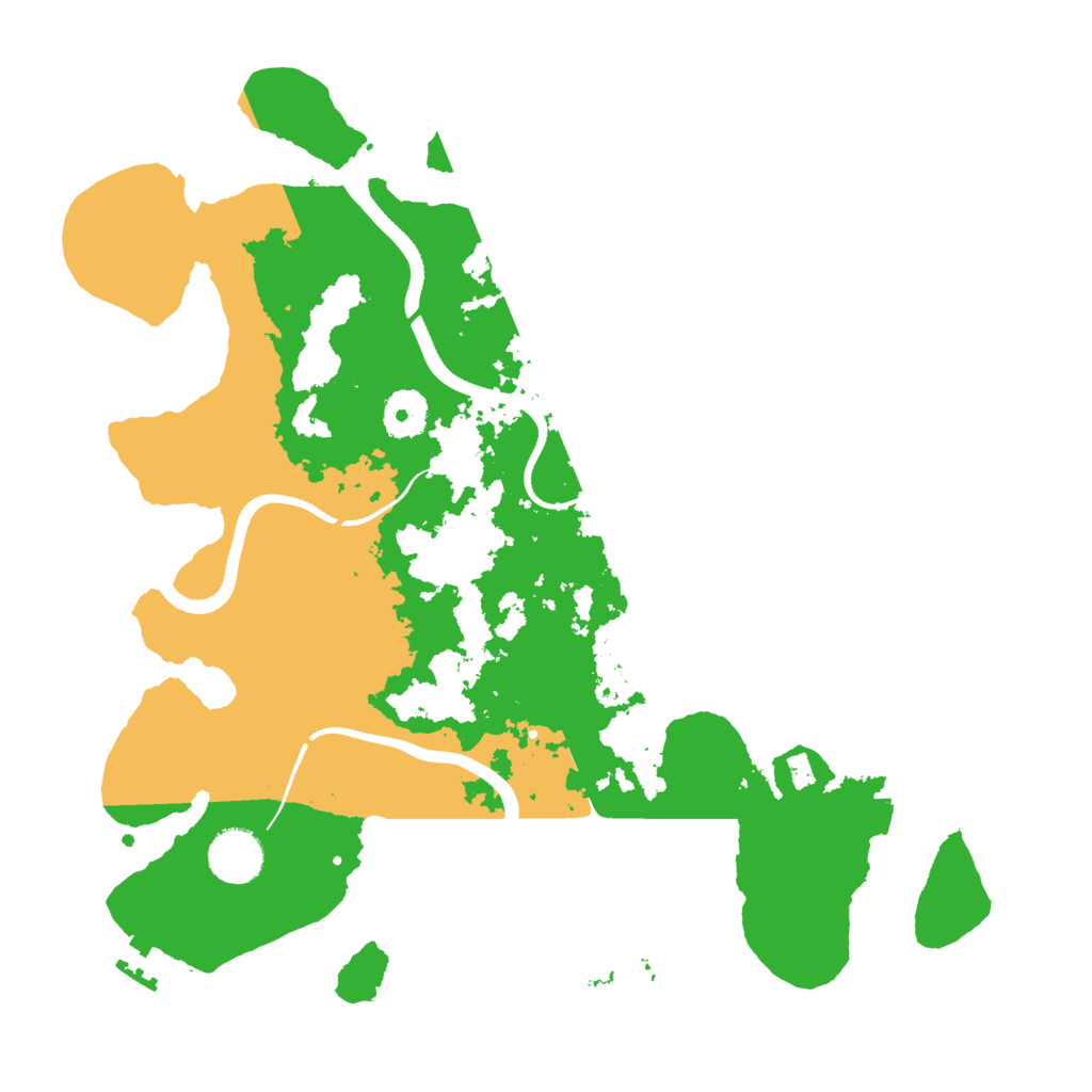 Biome Rust Map: Procedural Map, Size: 3500, Seed: 2035960498