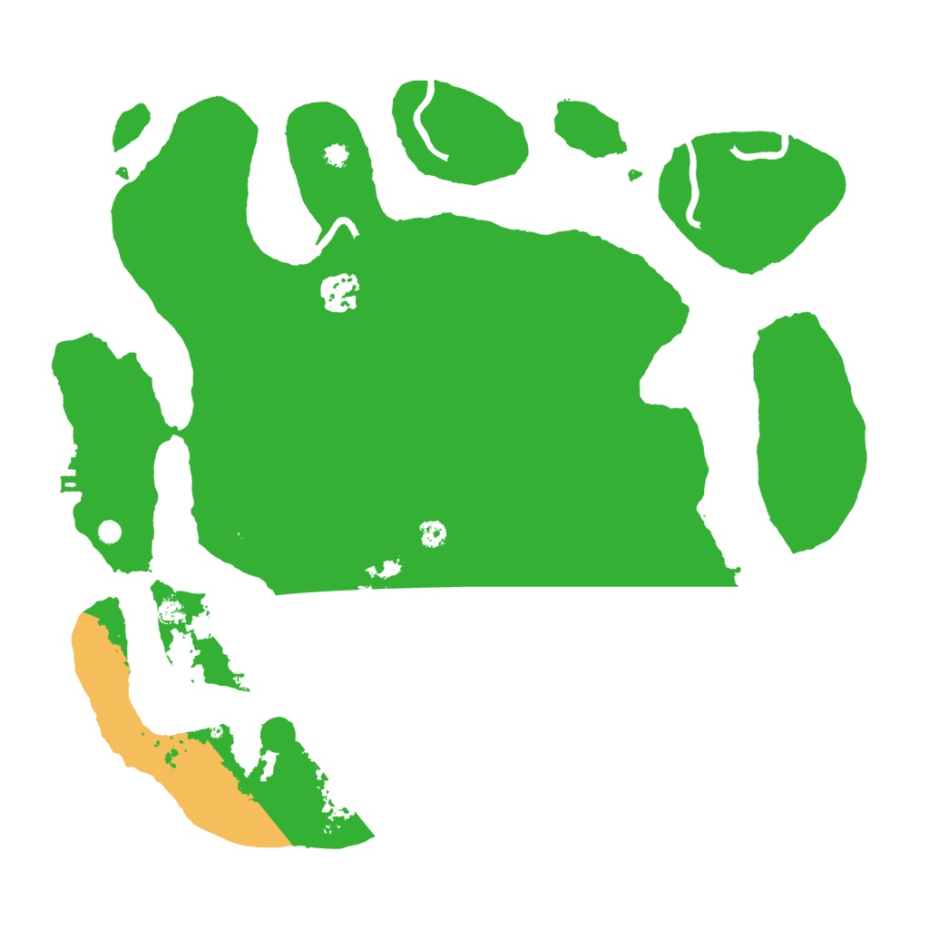 Biome Rust Map: Procedural Map, Size: 3500, Seed: 3307011