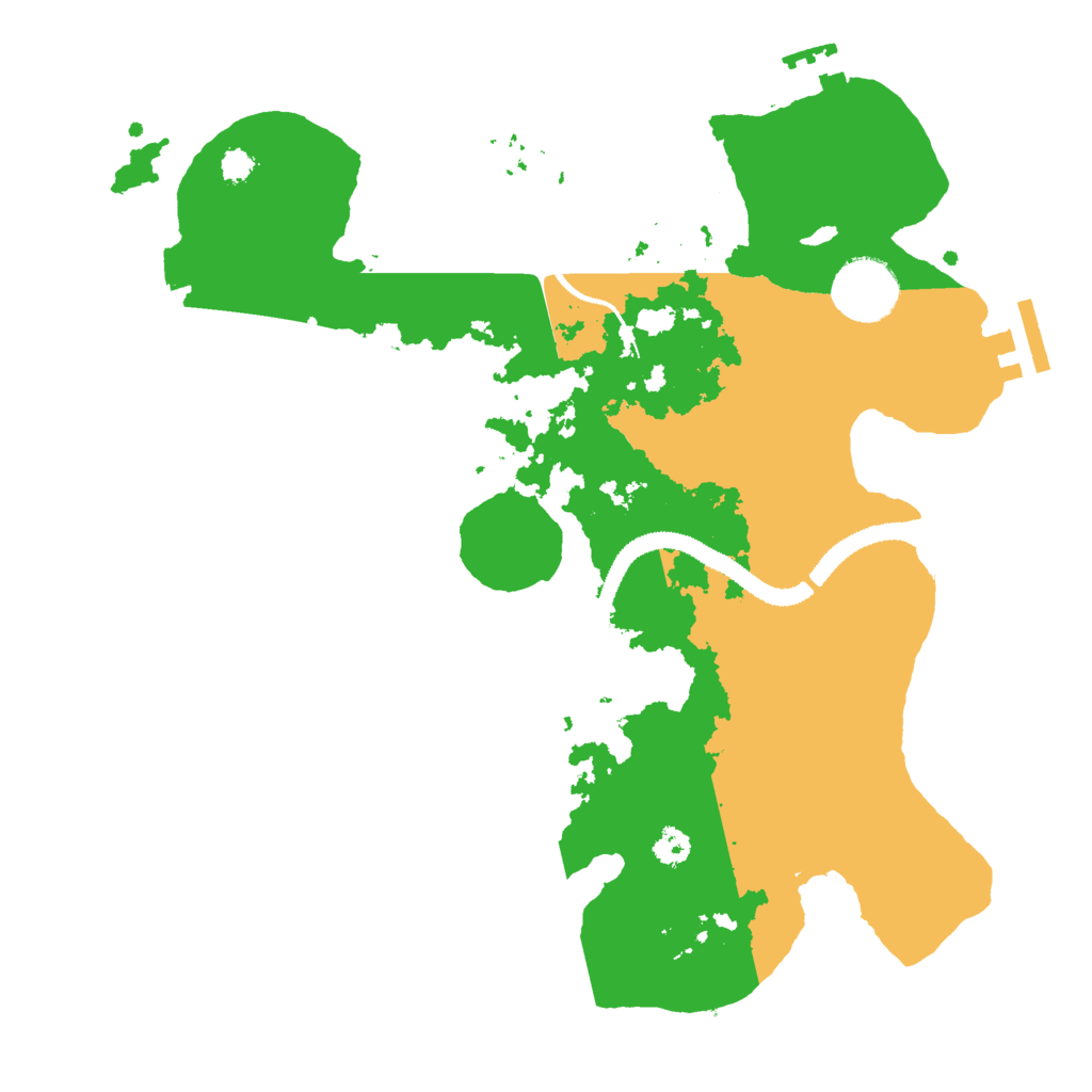 Biome Rust Map: Procedural Map, Size: 3000, Seed: 1063991280