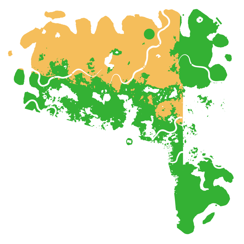 Biome Rust Map: Procedural Map, Size: 6000, Seed: 1478011817