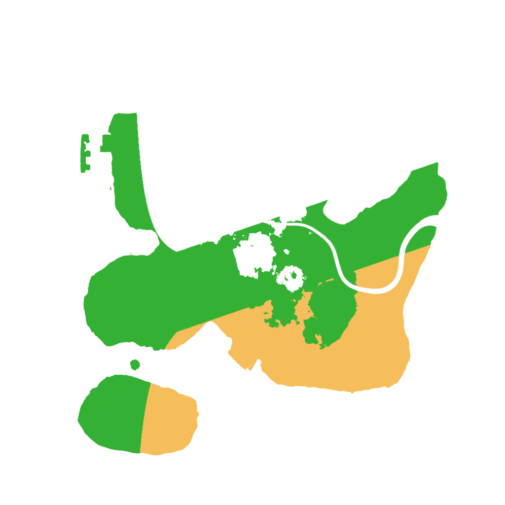 Biome Rust Map: Procedural Map, Size: 2000, Seed: 547687