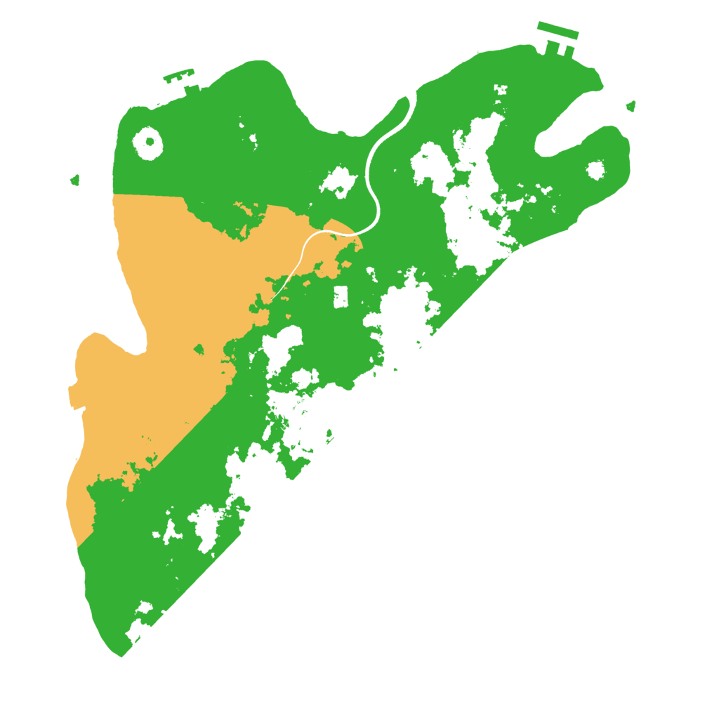 Biome Rust Map: Procedural Map, Size: 3500, Seed: 22534